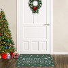 Christmas Doormat for Front Door, Non-Slip Indoor/Outdoor Mat with Green Holiday Design for Entrance - 4 of 4