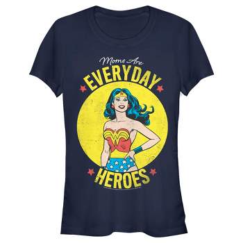 Juniors Womens Wonder Woman Moms Are Everyday Heroes T-Shirt