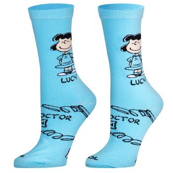 Cool Socks, Lucy, Funny Novelty Socks, Medium