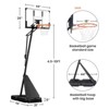 SKONYON 4.8-10FT Height Adjustable Portable Basketball Hoops with 44 Inch Shatterproof Backboard - 2 of 4