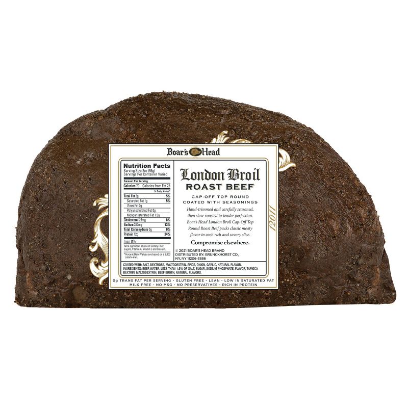 Boar&#39;s Head London Broil Roast Beef - Deli Fresh Sliced - price per lb, 4 of 5