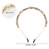 Unique Bargains Women's Fashion Vintage Thin Rhinestone Metal Knotted Headbands 1 Pc - 4 of 4