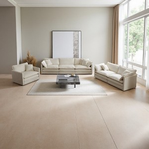 3-Piece Chenille Sectional Sofa Set with Modular Design - 1 of 4