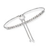 Ross-Simons 0.50 ct. t.w. Diamond Cluster Bolo Bracelet in Sterling Silver Size - 4 of 4