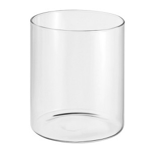 Unique Bargains High Borosilicate Glass Wear Resistant Clear Cylinder Vase - 1 of 4