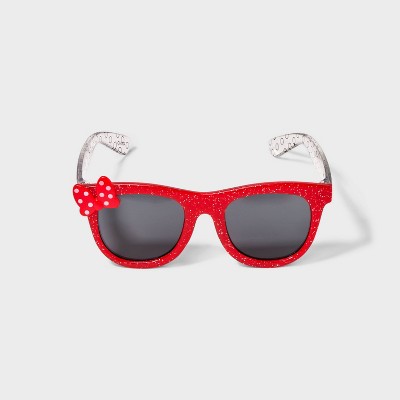 Image of Girls' Minnie Mouse Round Sunglasses - Red