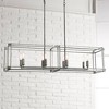 Minka Lavery Antique Nickel Linear Pendant Chandelier 40" Wide Industrial Clear Acrylic 8-Light Fixture for Kitchen Island House - 2 of 4
