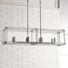 Minka Lavery Antique Nickel Linear Pendant Chandelier 40" Wide Industrial Clear Acrylic 8-Light Fixture for Kitchen Island House - image 2 of 4