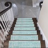 SussexHome Hudson Design Cotton Anti-Slip Stair Treads, 9” X 28“ - 2 of 4