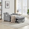 KWPZQEB Folding Sofa Bed, Convertible Sleeper Chair with Side Pockets and Adjustable Backrest, Pullout Sleeper Chair Bed for Living Room, Bedroom - 3 of 4