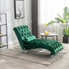 CAVINAS Velvet Chaise Lounge Chair, Button-Tufted Upholstered Recliners Chair, Accent Chair with Pillow, Sofa Chair for Bedroom, Living Room - 4 of 4