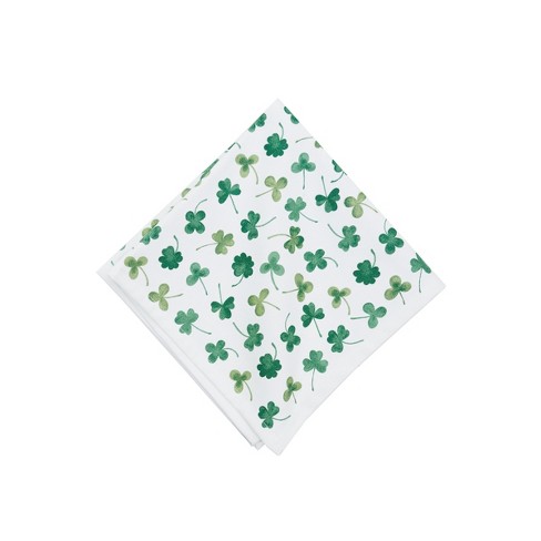 Day For Night Napkins Cream Base with Clover