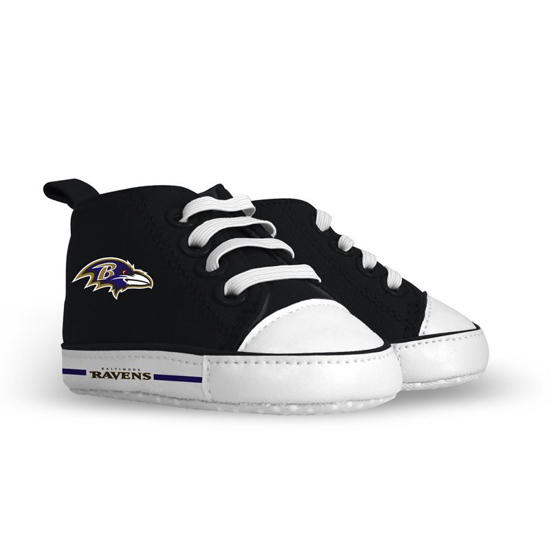 Baby Fanatic Pre-Walkers High-Top Unisex Baby Shoes -  NFL Baltimore Ravens, 2 of 6