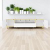 70.9" TV Stand with LED Lights, 2 Drawers, 2 Cabinets & Open Shelves, Golden Trim & Metal Legs, Entertainment Console for TVs up to 75" - 3 of 4