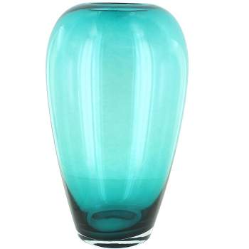 Blue Rose Polish Pottery Baltic Green Tall Vase