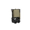 Beach Wagon,Collapsible Wagon 220lbs with Big Wheels Foldable Wagon Carts, Heavy Duty 300L Folding Utility Garden Cart Army Green - 3 of 4