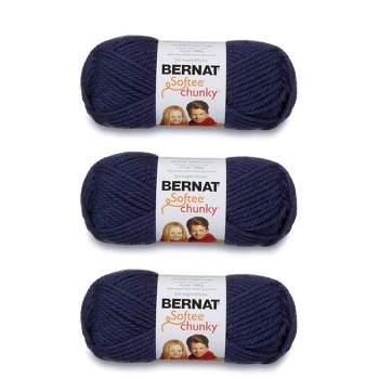 Bernat Big Ball Chunky Solid Yarn, 14oz, Super Bulky 6 Gauge, 100% Acrylic  - Grey - Machine Wash & Dry