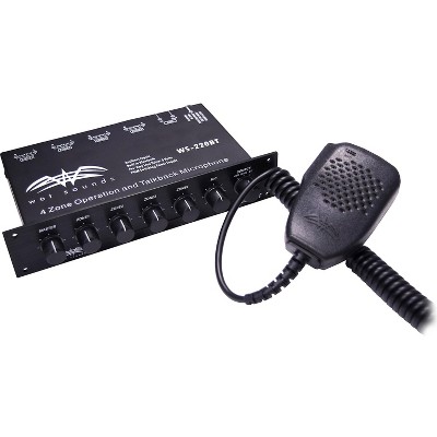 Wet Sounds WS-220 BT Bluetooth Enabled 4 Zone Control and built in Mic