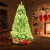 Costway 6/7 FT Artificial Xmas Tree with 758/1040 Branch Tips 280/380 Warm White LED Lights - 4 of 4