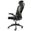 PDTEND Ergonomic High Back Office Chair with Adjustable Lumbar Support, Headrest & 2D Armrest - Black - 3 of 4