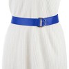 INSPIRE CHIC Women's Double D-Ring Buckle Canvas Solid Color Adjustable Waist Belts - 4 of 4