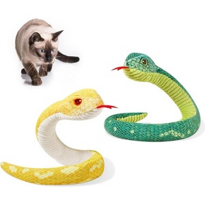 Potaroma Cat Toys Realistic Snake Catnip Crinkly Sound Toy 2 Pcs - 1 of 3