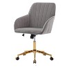 NicBex Adjustable Office Chair with Wheels,Modern Ergonomic Computer Chair,Swivel Velvet Upholstered Desk Chair for Adult, Student - 2 of 4