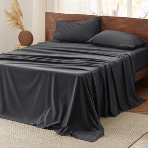 100% Cotton Sheets Bed Set,Ultra Soft & Comfort Brushed Cotton Sheet with Deep Pocket up to 16" - 1 of 4
