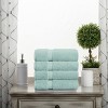 Luxury Cotton Heavyweight Ultra-Plush Hand Towel Set of 4 by Blue Nile Mills - 2 of 4