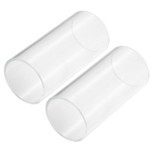 Unique Bargains Lamp Lantern Water Cooling System Acrylic Round Pipes Clear 2 Pcs 6" - 1 of 4