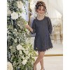 2Bunnies Girls' 1-12Y Boho Rustic Garden Lace Sleeve Flower Girl Dress - 3 of 4