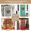 Attop Interchangeable Welcome Sign with 4 Wreaths & 14 Icons - Rustic Farmhouse Wooden Wreath for Front Door, All Season Porch and Home Decor - 4 of 4
