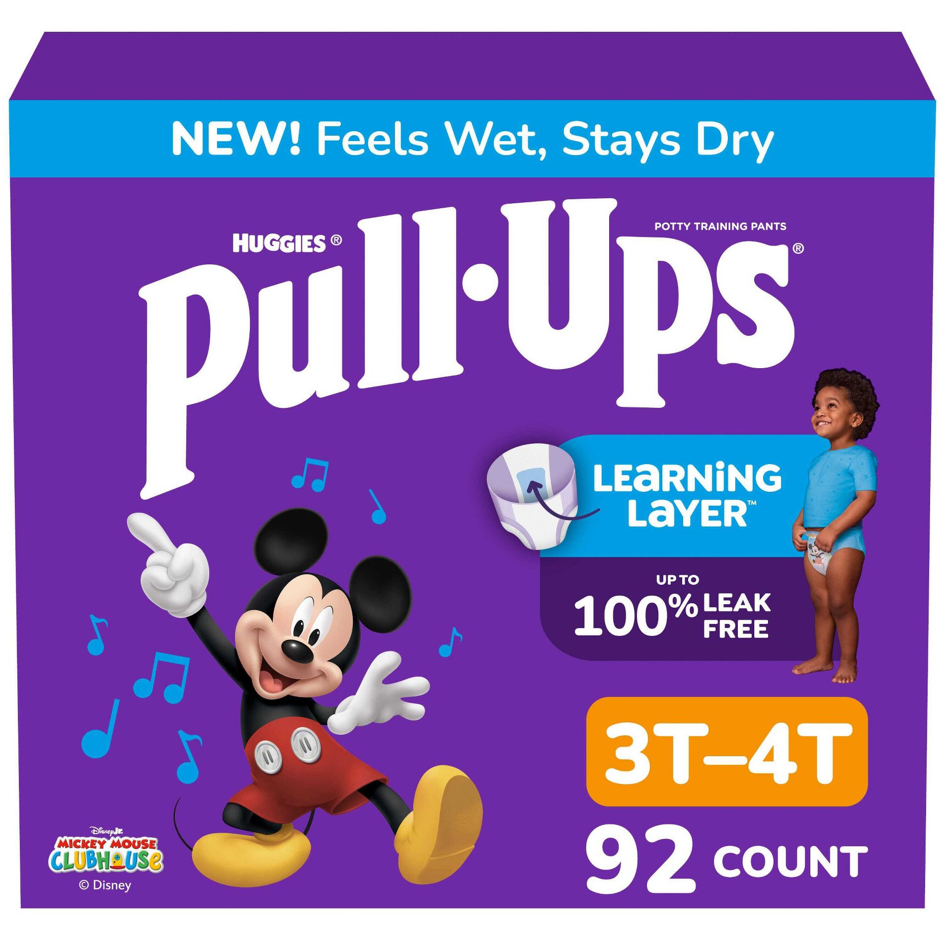 Pull-Ups Boys' Potty Training Pants - 3T-4T - 92ct: Wetness Indicator, Leak Guards, No Fragrance Added