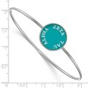 Black Bow Jewelry Sterling Silver Zeta Tau Alpha Greek Life Bangle Bracelet 7 Inch - 2 of 3