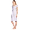 Casual Nights Women's Short Sleeve Floral And Lace Nightgown - 3 of 4