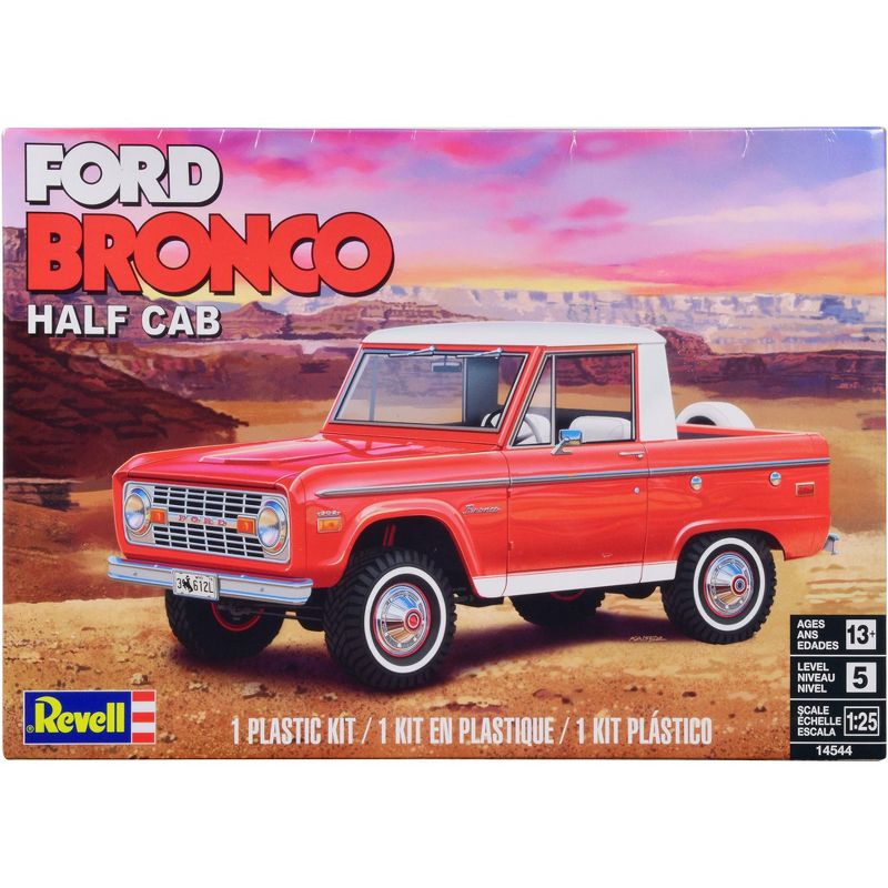 Level 5 Model Kit Ford Bronco Half Cab 1/25 Scale Model by Revell, 1 of 5