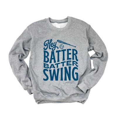 Simply Sage Market Women's Graphic Sweatshirt Hey Batter Batter Wavy