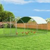 XBRIGH Large Metal Chicken Coop Walk-in Poultry Cage Chicken Run Pen Duck House with Waterproof and Anti-Ultraviolet for Outdoor Farm Use Spire Roof - 2 of 4