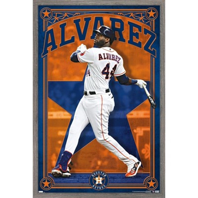 Trends International Mlb Houston Astros - Neon Helmet 23 Framed Wall Poster  Prints Barnwood Framed Version 22.375 X 34 : Target