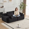 QingMoon Memory Foam Compressed Sofa, 2 Seater Extra Deep Sectional Couches, No Assembly Required, with Pillows for Living Room and Small Spaces - 3 of 4