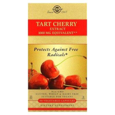 Solgar Tart Cherry Extract, 1,000 mg, 90 Vegetable Capsules