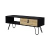 Black and Macadamia Hairpin Legs Coffee Table - 4 of 4