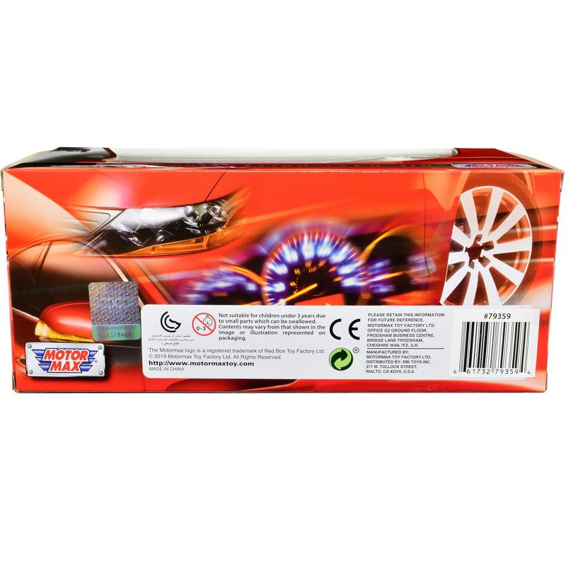 2018 BMW i8 Coupe Metallic Orange with Black Top 1/24 Diecast Model Car by Motormax, 2 of 4