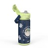 Zak Designs Antimicrobial 14oz Stainless Steel Double Wall Vacuum Beacon Bottle - 2 of 4