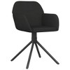 vidaXL Swivel Dining Chairs, 2 Pcs, Black Velvet - 3 of 4