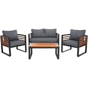 Vesta 4 Pc Living Set - Indoor/Outdoor - PAT7737 - Safavieh - 1 of 4