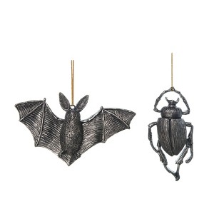 Gallerie II Beetle & Bat Halloween Tree Ornaments, Set of 2 - 1 of 2