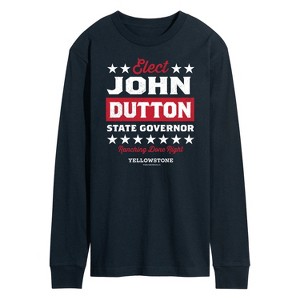 Men's - Yellowstone - Elect John Dutton Governor Long Sleeve Graphic T-Shirt - 1 of 4