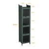 NicBex Modern 3/4-Tier Bathroom Storage Cabinet,Freestanding Cabinet with 3/4 Cubbies,Storage Cabinet for bathroom,Living Room,Bedroom&Kitchen - 4 of 4