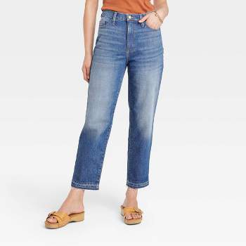 Women's High-Rise Vintage Straight Jeans - Universal Thread™ Indigo